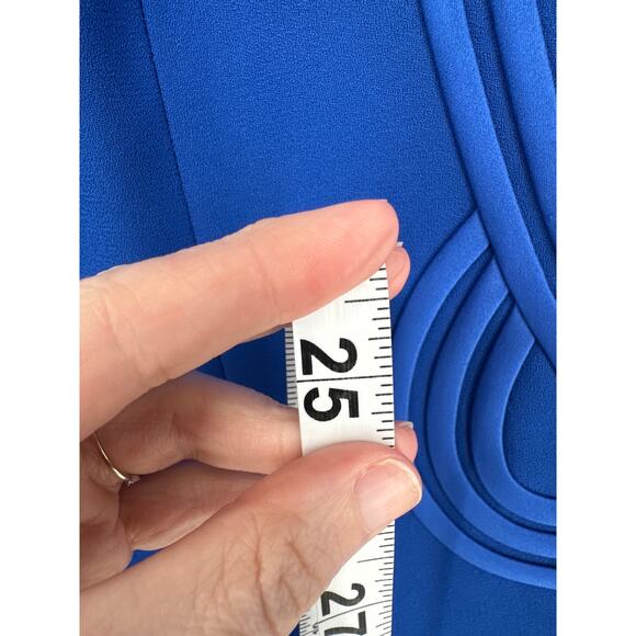 80s Vintage Jacket Womens Medium Blue Cobalt Satin Trim Snap Front Retro 90s - Picture 8 of 11